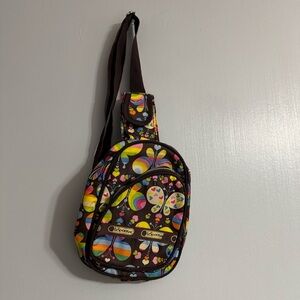 LeSportsac Tokidoki Multicolor Butterfly Sling Bag